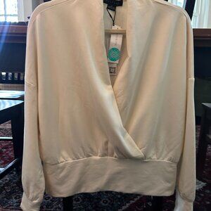 Santuarty Tamsin Surplice Fleece Knit Top